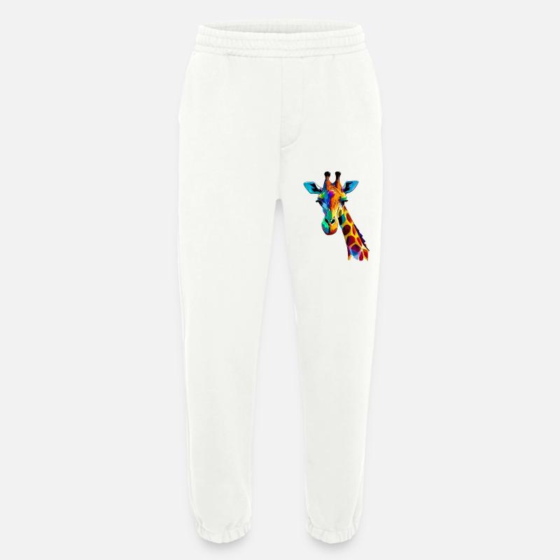 Giraffe - Heavyweight Jogginghose - made by SPREAD  - OFF WHITE
