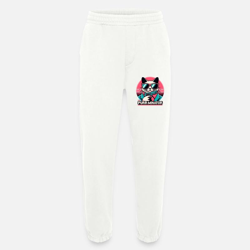 The Purr-minator - Heavyweight Jogginghose - made by SPREAD  - OFF WHITE