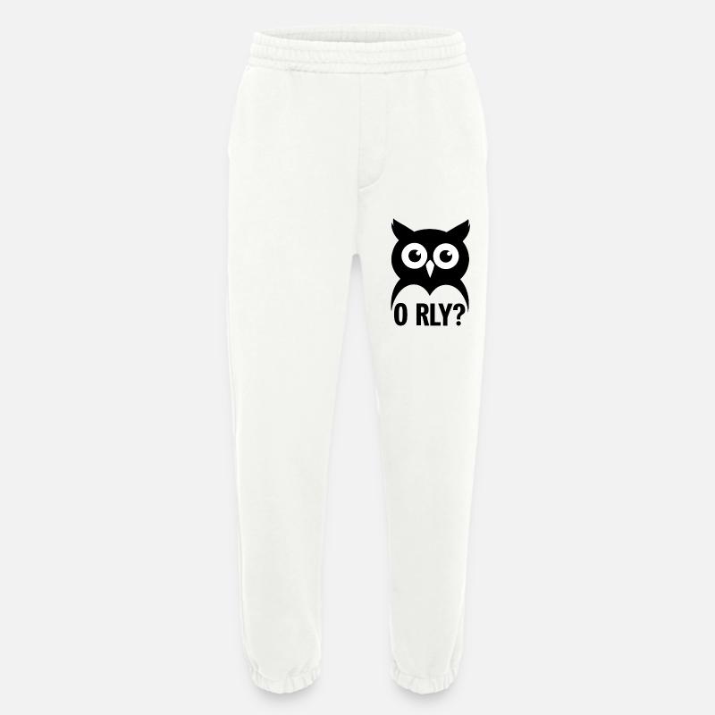 O RLY? Eule - Heavyweight Jogginghose - made by SPREAD  - OFF WHITE