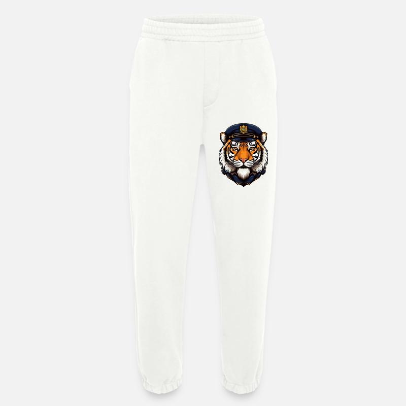 Tiger Polizei - Heavyweight Jogginghose - made by SPREAD  - OFF WHITE