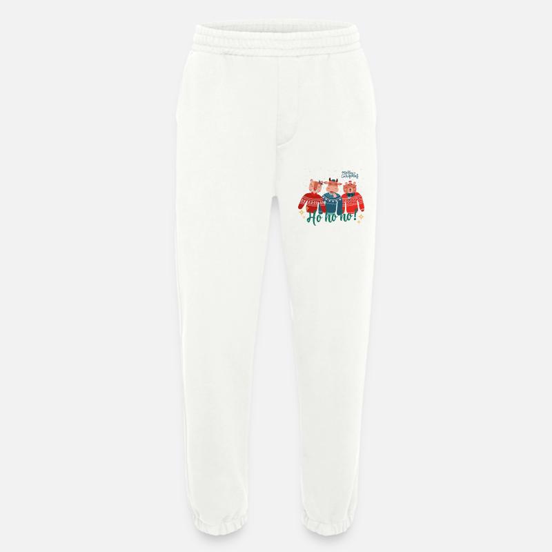 Hässlicher Weihnachtspullover - Frohe Weihnachten - Heavyweight Jogginghose - made by SPREAD  - OFF WHITE