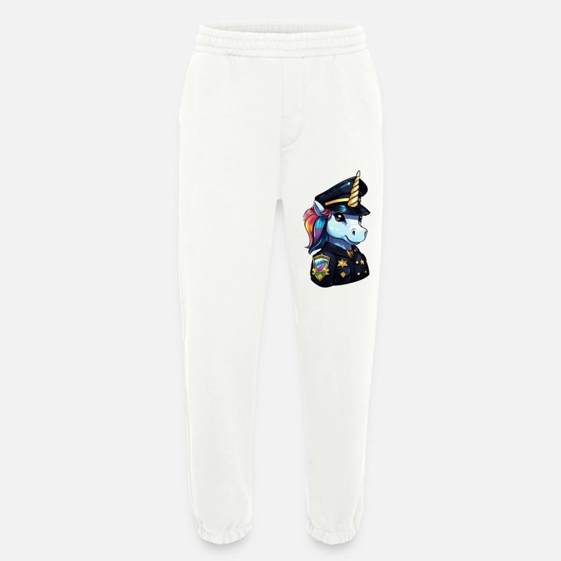Einhorn Polizei - Heavyweight Jogginghose - made by SPREAD  - OFF WHITE