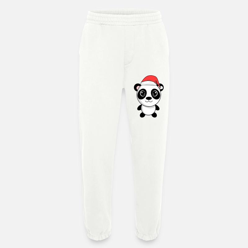 Panda Kuscheltier Weihnachten - Heavyweight Jogginghose - made by SPREAD  - OFF WHITE
