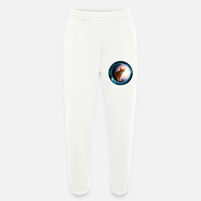 Katzen im kosmischen Orbit - Heavyweight Jogginghose - made by SPREAD  - OFF WHITE