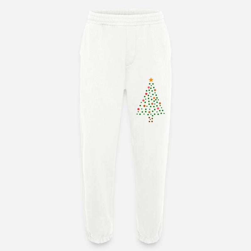Weihnachtsbaum - Gepunktet - Heavyweight Jogginghose - made by SPREAD  - OFF WHITE