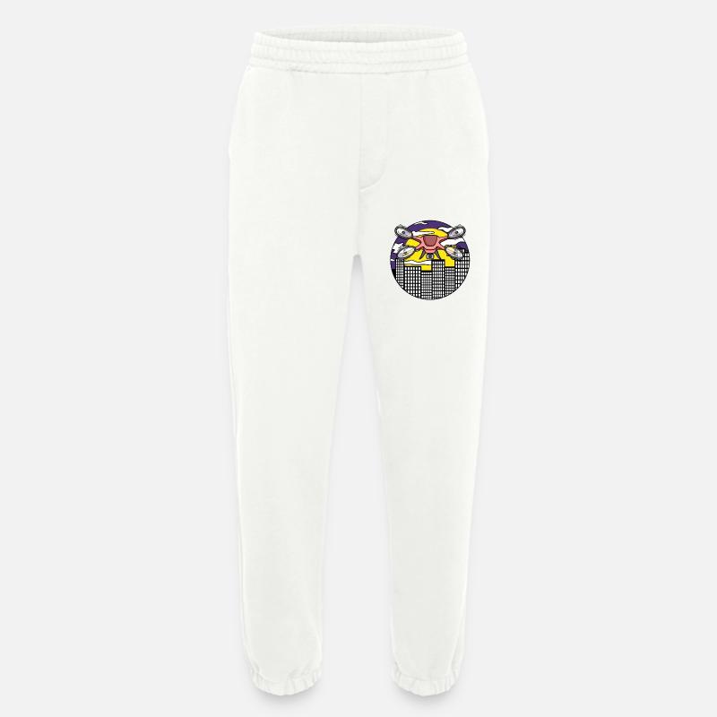 Drone Drone Drones - Pantalon de jogging bio épais fabriqué en UE - OFF WHITE