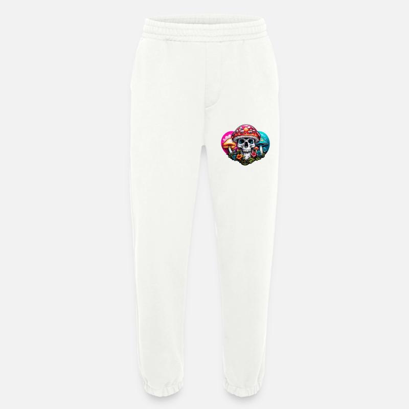 Skull Toadstool - Heavyweight Jogging Pants - made by SPREAD  - OFF WHITE