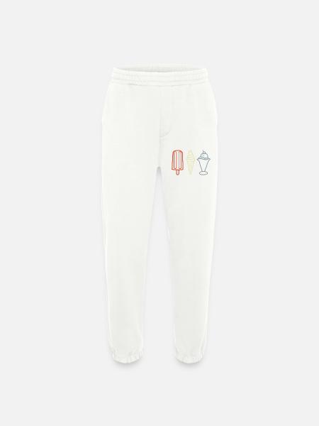 Coupes glacées - Pantalon de jogging bio épais fabriqué en UE - OFF WHITE