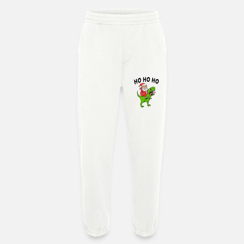 Ho ho ho Weihnachtsmann Dinosaurier - Heavyweight Jogginghose - made by SPREAD  - OFF WHITE