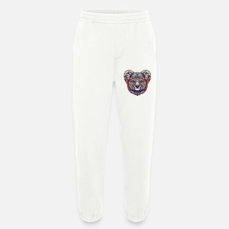 Koala mit Mandalas dekoriert - Heavyweight Jogginghose - made by SPREAD  - OFF WHITE