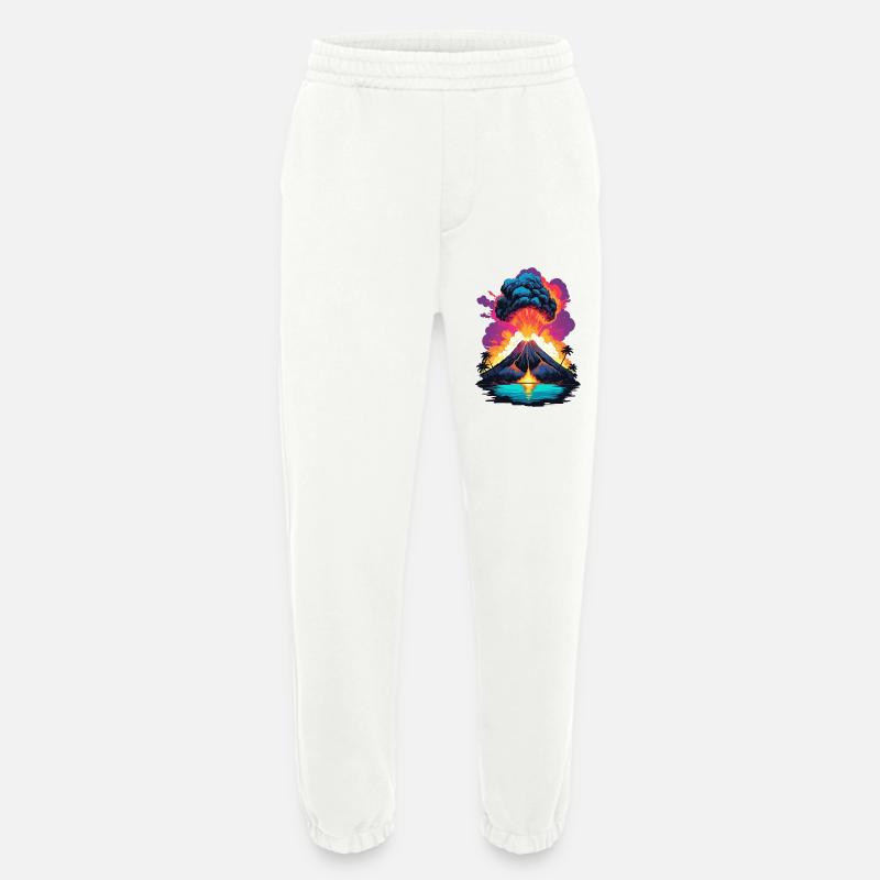 Vulkan Ausbruch - Heavyweight Jogginghose - made by SPREAD  - OFF WHITE
