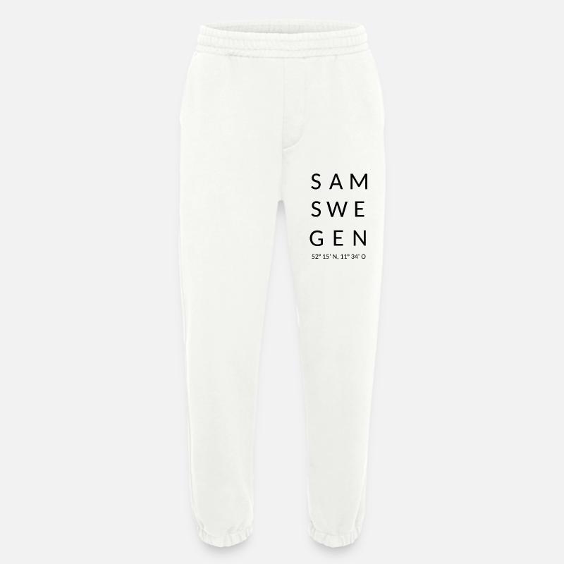 Samswegen black - Heavyweight Jogging Pants - made by SPREAD  - OFF WHITE