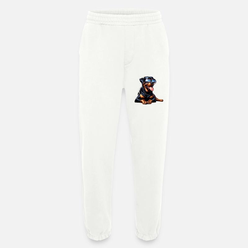 Rottweiler Hunde Design - Heavyweight Jogginghose - made by SPREAD  - OFF WHITE