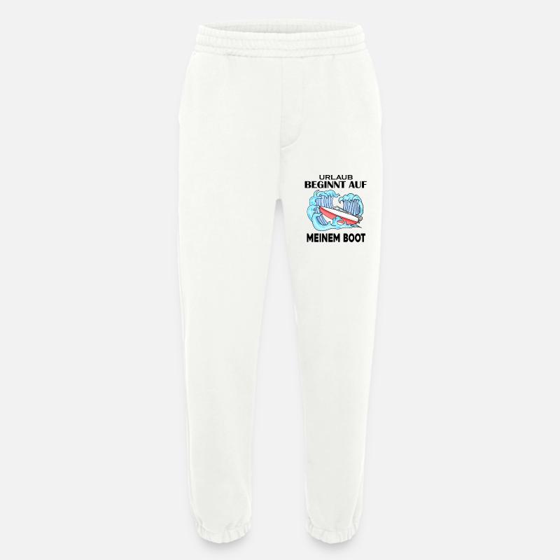 Urlaub Boot Spruch - Heavyweight Jogginghose - made by SPREAD - OFF WHITE