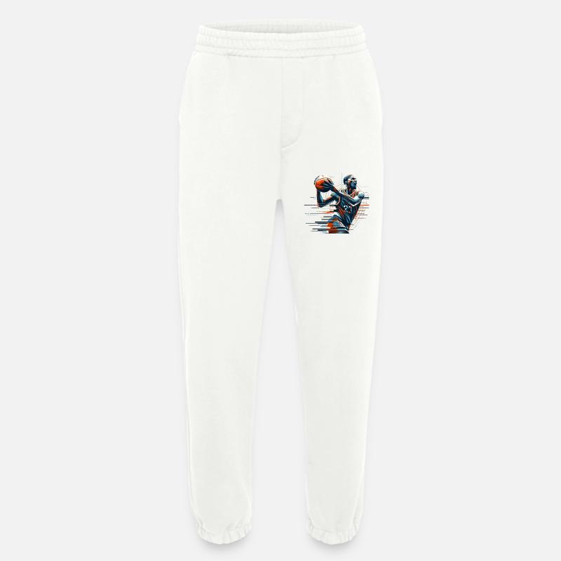 Basketball Dynamic Gift - Heavyweight Jogging Pants - made by SPREAD  - OFF WHITE