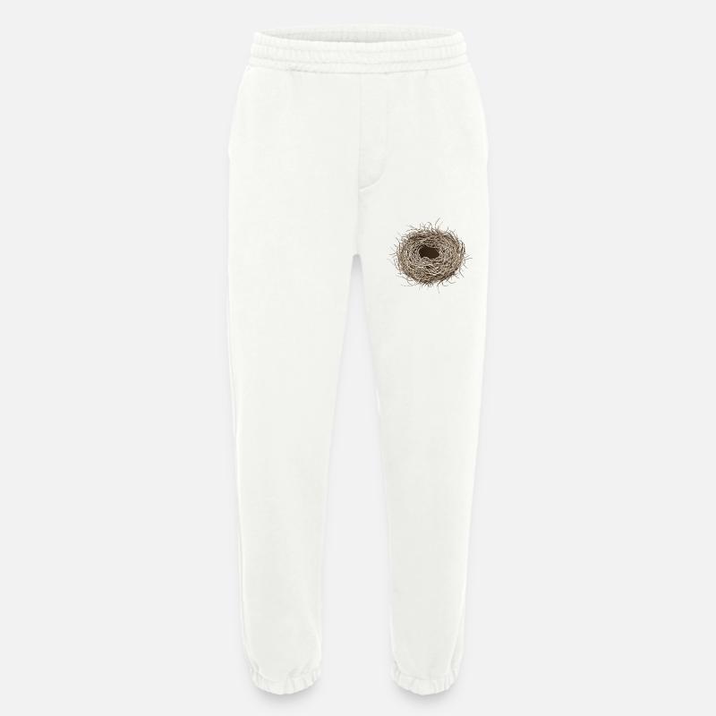 leeres Vogelnest oder Osternest zum Frühling - Heavyweight Jogginghose - made by SPREAD  - OFF WHITE