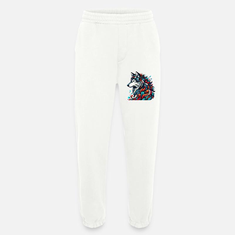 Wolf - Heavyweight Jogging Pants - made by SPREAD  - OFF WHITE