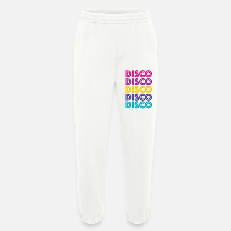 Disco Disco Disco - Heavyweight Jogging Pants - made by SPREAD  - OFF WHITE