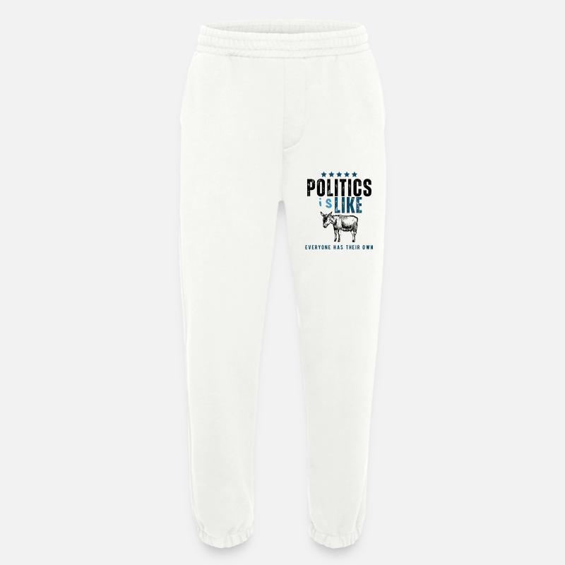 IsLike Distressed Logo Typografie - Heavyweight Jogginghose - made by SPREAD  - OFF WHITE