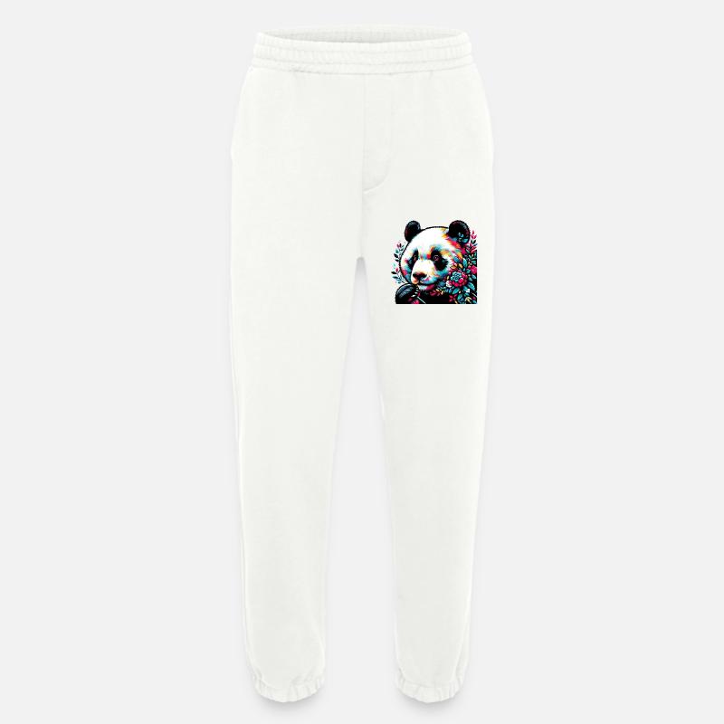 Panda - Pantalon de jogging bio épais fabriqué en UE - OFF WHITE