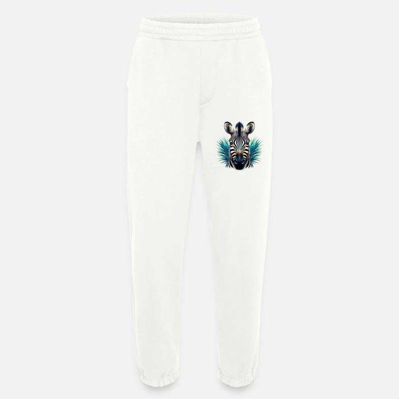 Zebra - Heavyweight Jogging Pants - made by SPREAD  - OFF WHITE