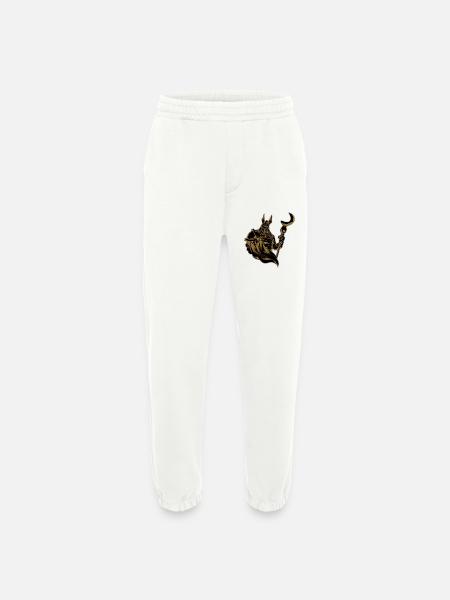 L’ancienne Anubis d’Égypte - Pantalon de jogging bio épais fabriqué en UE - OFF WHITE