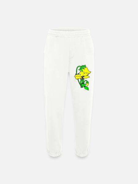 Blumen - Heavyweight Jogginghose - made by SPREAD  - OFF WHITE