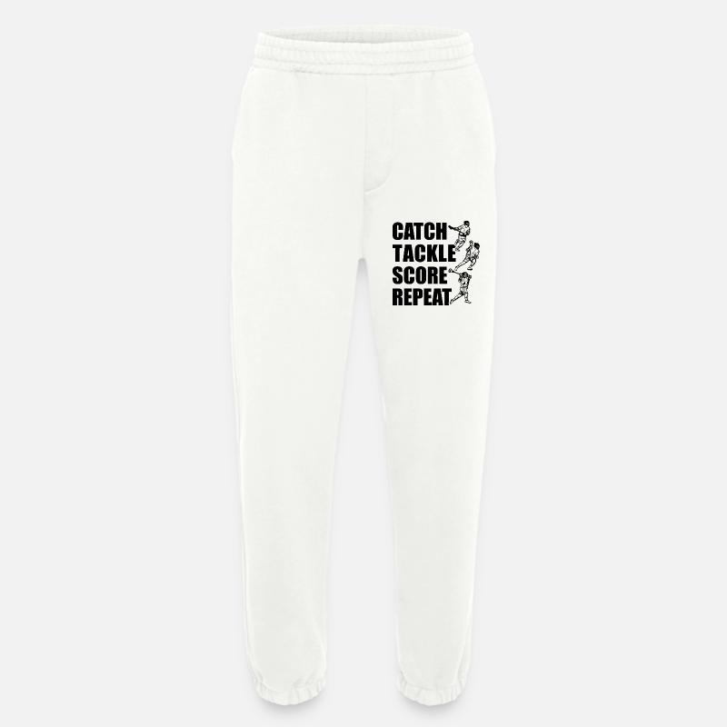 Attraper, plaquer, pointer, répéter - Pantalon de jogging bio épais fabriqué en UE - OFF WHITE