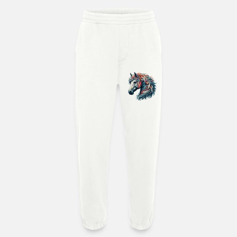 Horse - Heavyweight Jogging Pants - made by SPREAD  - OFF WHITE