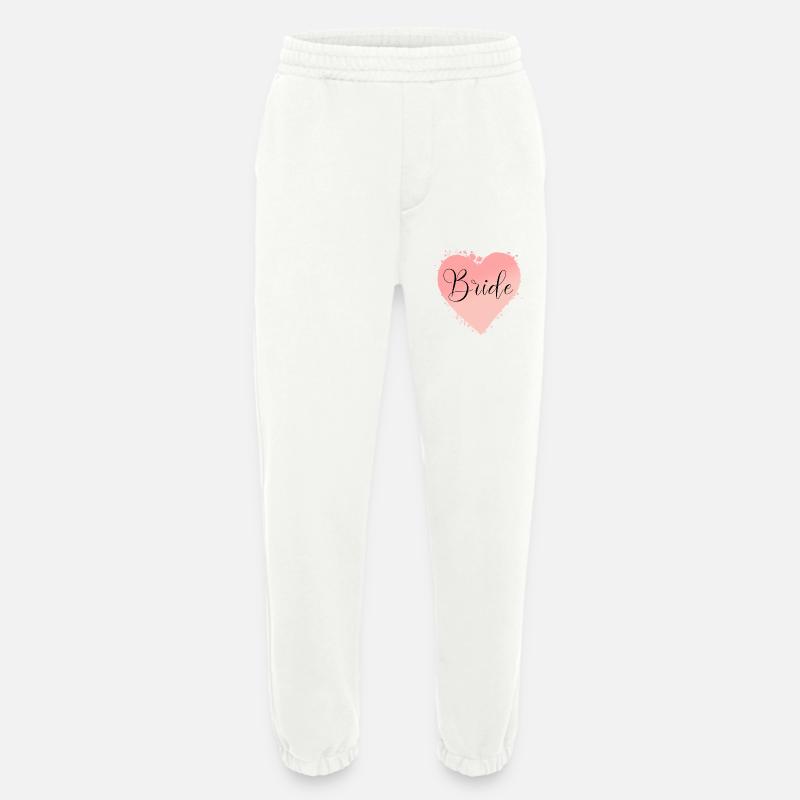 Team Bride-Herz! Personalisierbar - Heavyweight Jogginghose - made by SPREAD - OFF WHITE