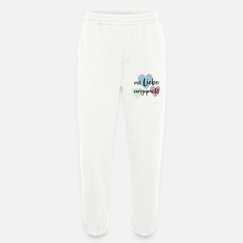 Mit liebe eingepackt - Heavyweight Jogginghose - made by SPREAD  - OFF WHITE