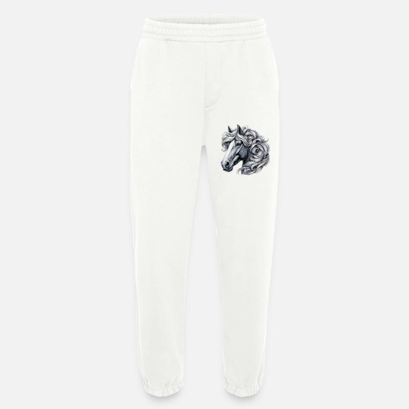 Pferd - Heavyweight Jogginghose - made by SPREAD  - OFF WHITE