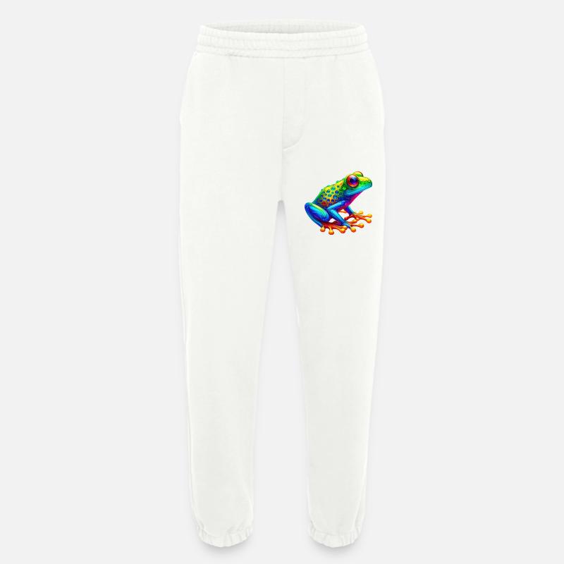 Grenouille - Pantalon de jogging bio épais fabriqué en UE - OFF WHITE