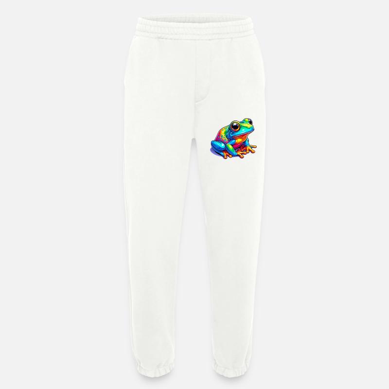 Grenouille - Pantalon de jogging bio épais fabriqué en UE - OFF WHITE