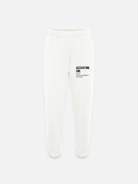 comptable - Pantalon de jogging bio épais fabriqué en UE - OFF WHITE