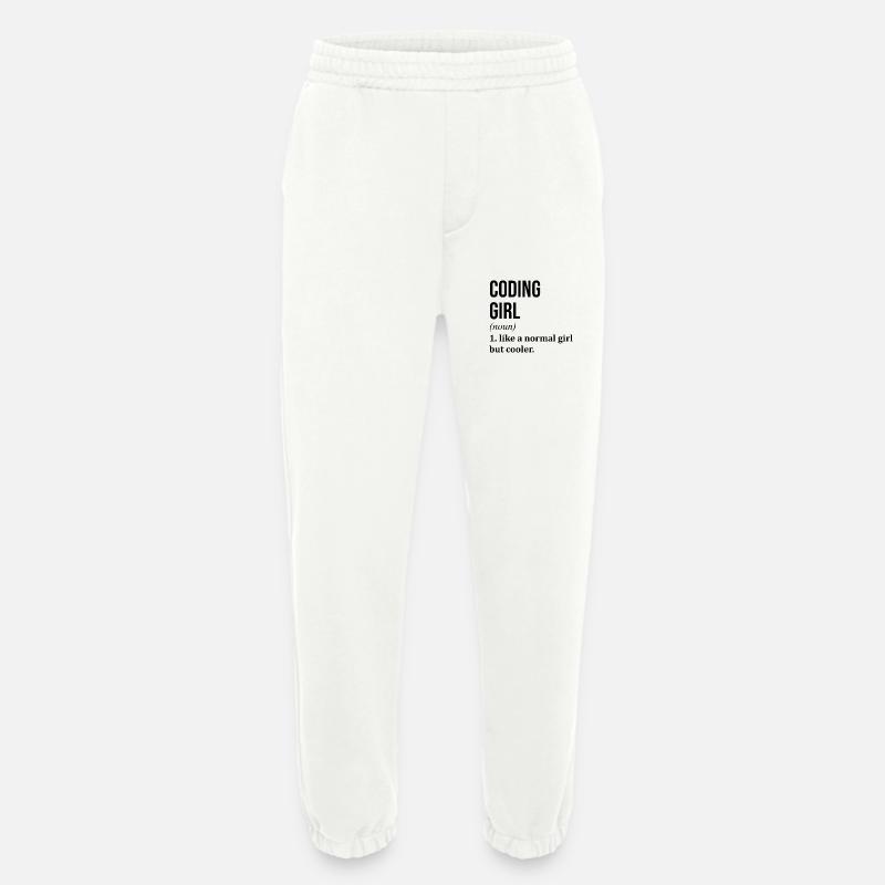 Coding - Heavyweight Jogging Pants - made by SPREAD  - OFF WHITE