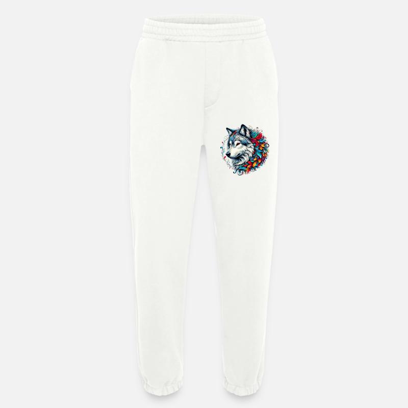 Wolf - Heavyweight Jogging Pants - made by SPREAD  - OFF WHITE