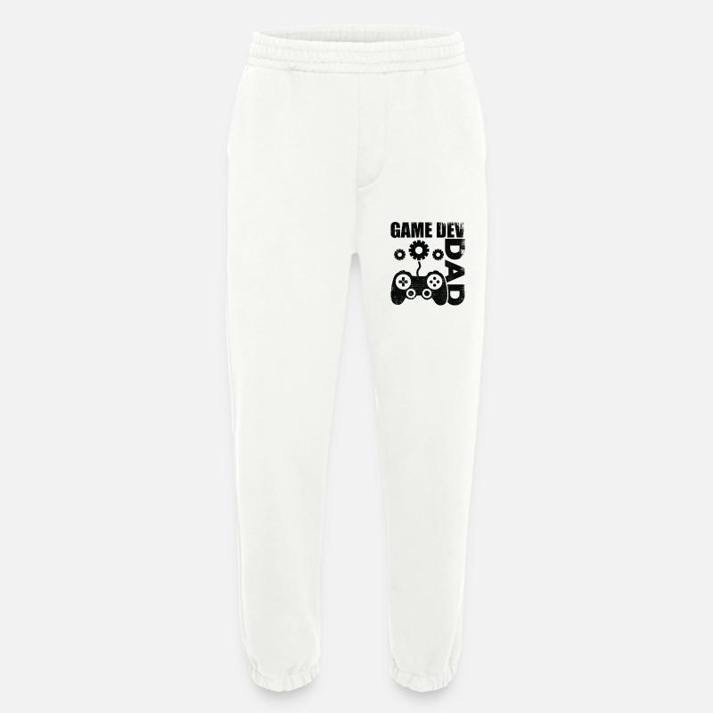 Game Dev Father - Heavyweight Jogging Pants - made by SPREAD  - OFF WHITE