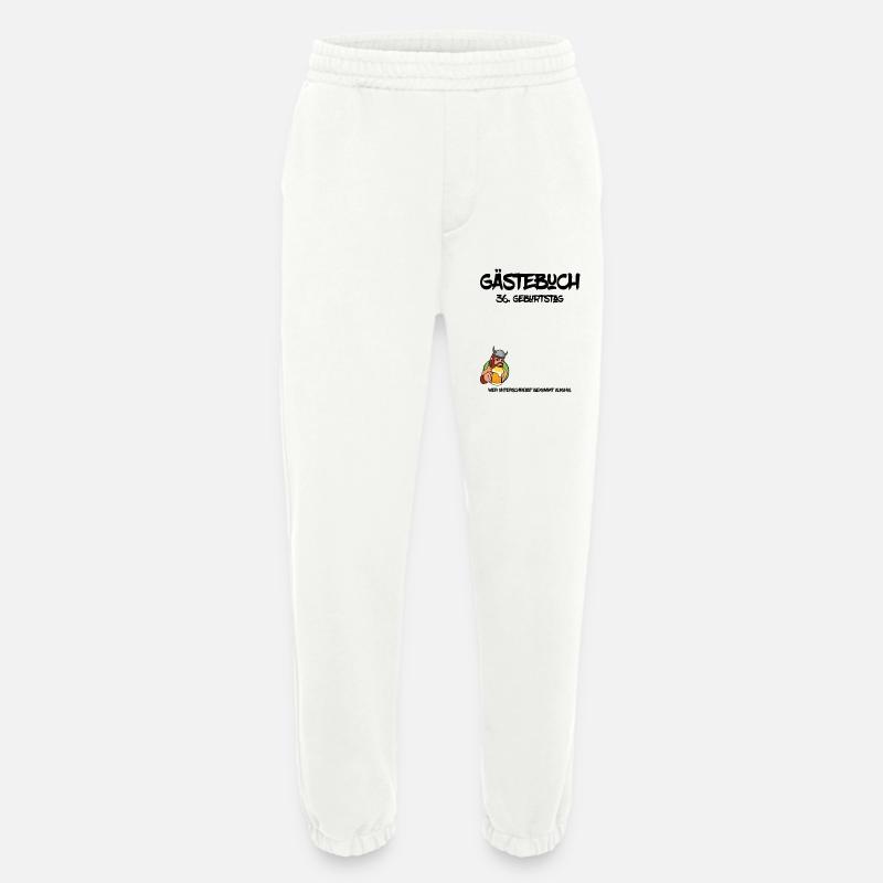 36. Geburtstag | Gästebuch Design - Heavyweight Jogginghose - made by SPREAD  - OFF WHITE