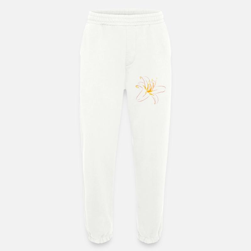 HELLROSA LILIE - Heavyweight Jogginghose - made by SPREAD  - OFF WHITE
