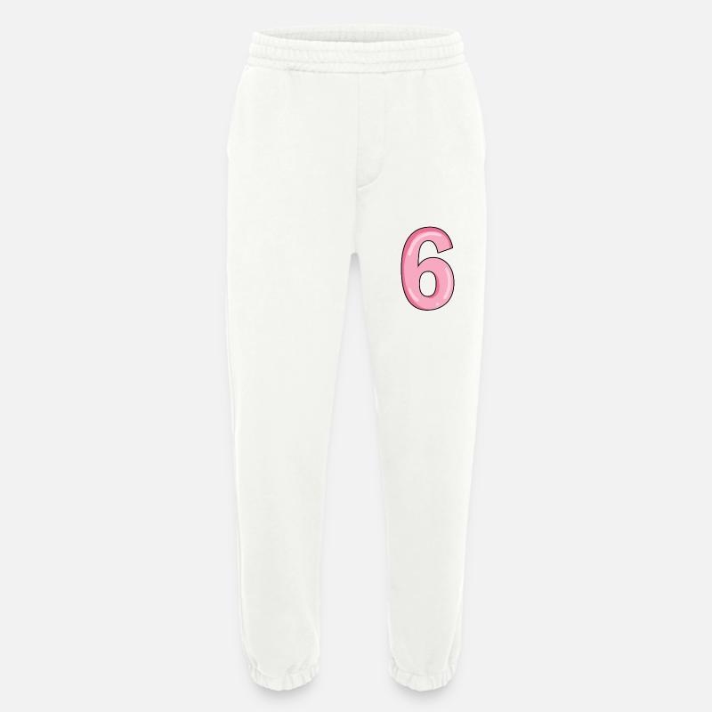 Zahl 6 Nummer - Heavyweight Jogginghose - made by SPREAD  - OFF WHITE