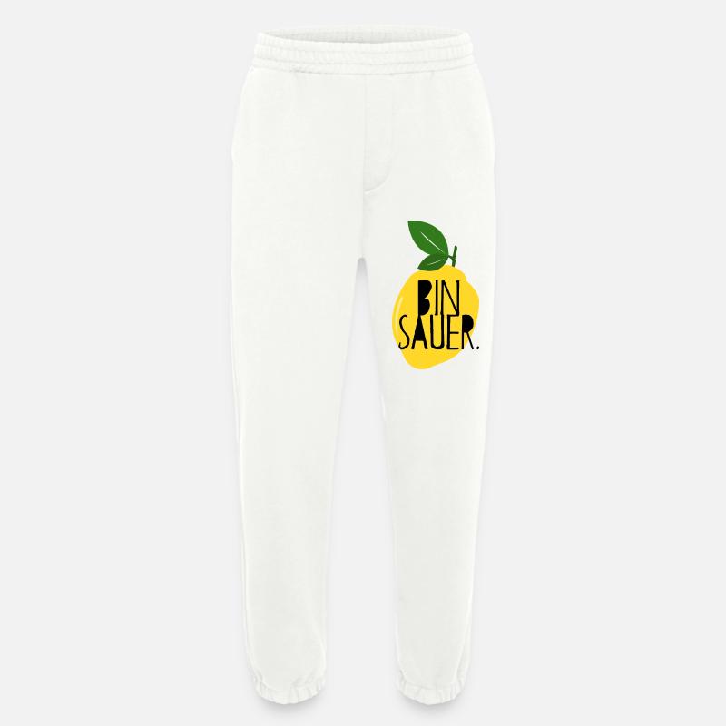 Bin sauer - Zitrone - Schlechte Laune - Statement - Heavyweight Jogginghose - made by SPREAD  - OFF WHITE