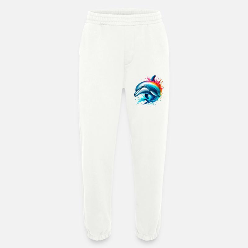 Dolphin - Heavyweight Jogging Pants - made by SPREAD  - OFF WHITE