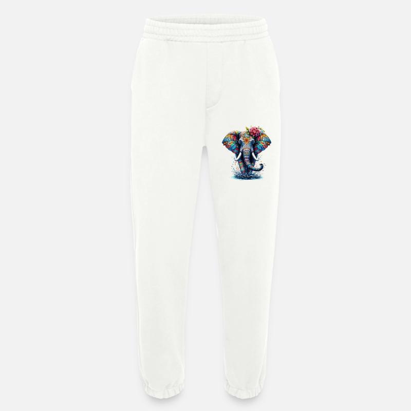 Elefant - Heavyweight Jogginghose - made by SPREAD  - OFF WHITE