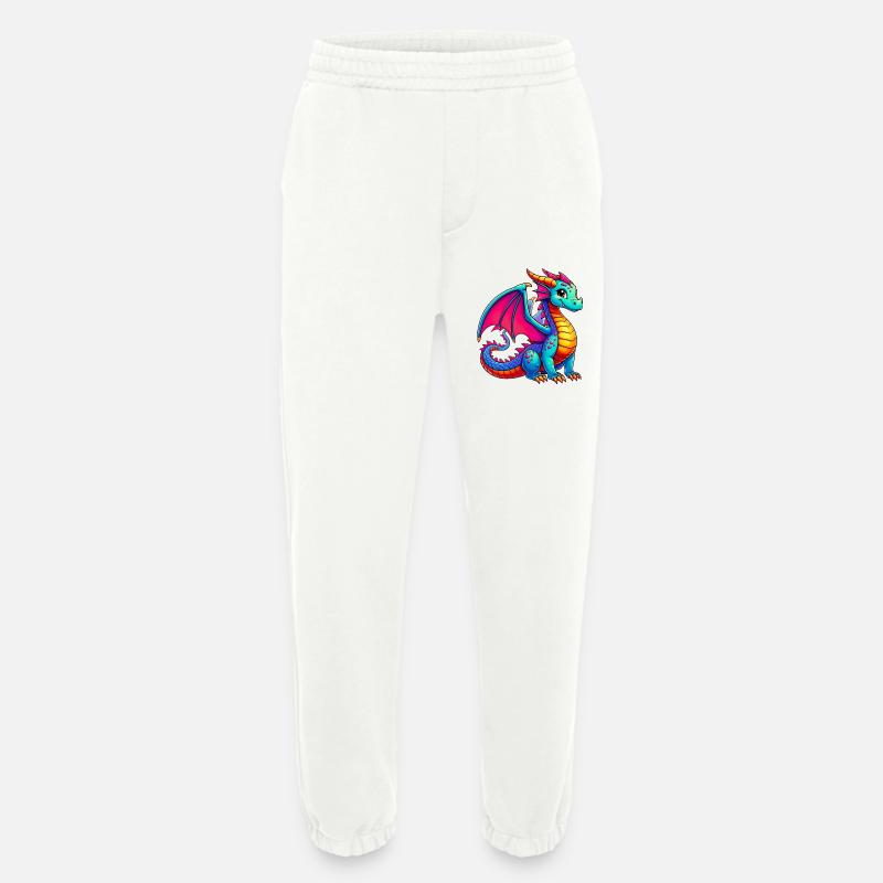 Dragon - Heavyweight Jogging Pants - made by SPREAD - OFF WHITE