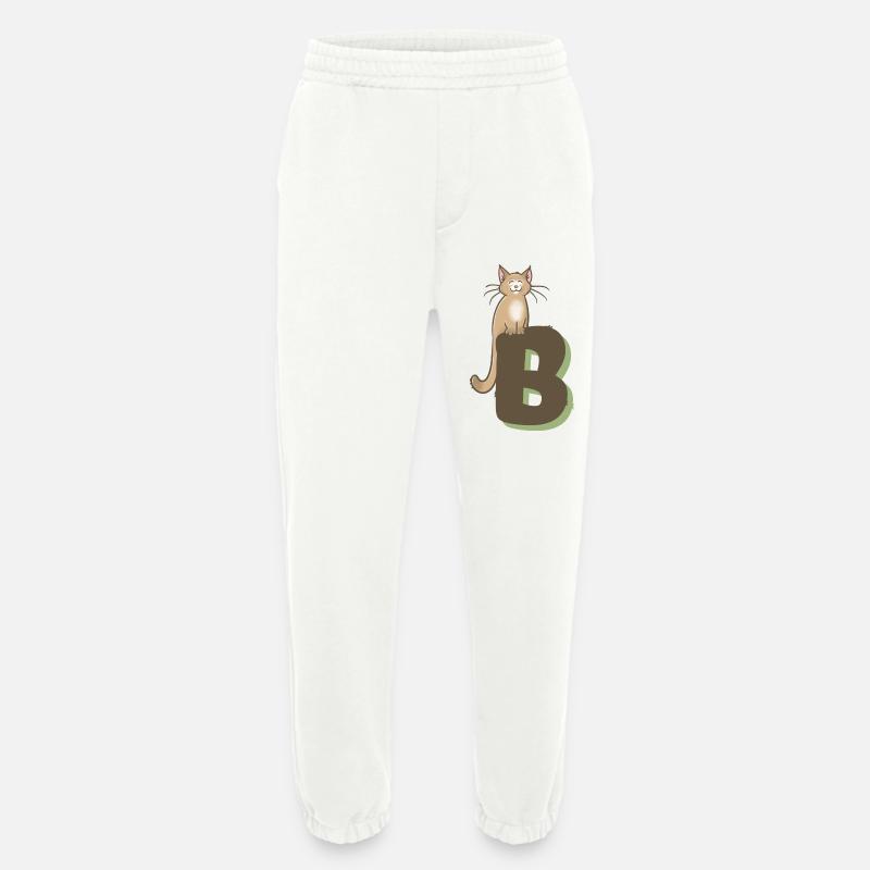 Katze Buchstabe B - Heavyweight Jogginghose - made by SPREAD  - OFF WHITE