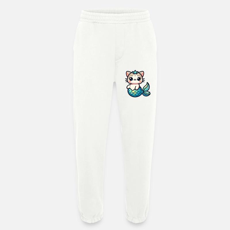 Purrmaid Sparkle: Das Meereskätzchen - Heavyweight Jogginghose - made by SPREAD  - OFF WHITE