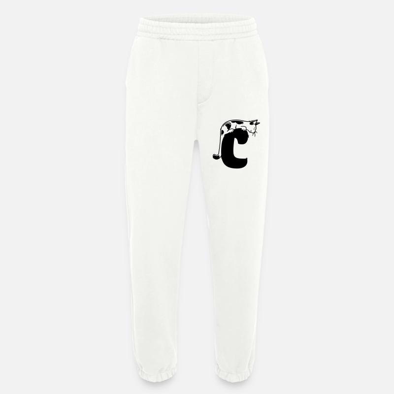 Katze Buchstabe C - Heavyweight Jogginghose - made by SPREAD  - OFF WHITE