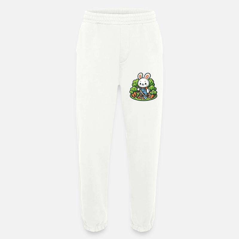 Erntetrichter: Der Gartenhase - Heavyweight Jogginghose - made by SPREAD  - OFF WHITE