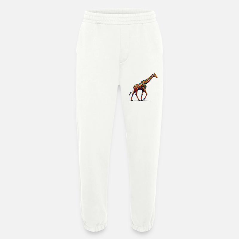 Giraffe - Heavyweight Jogginghose - made by SPREAD  - OFF WHITE